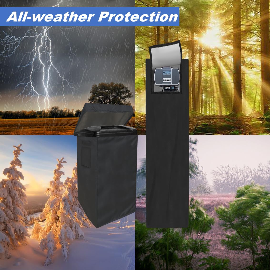 CHENGNAN outdoor installation on a softener demonstrating reliable all-weather protection