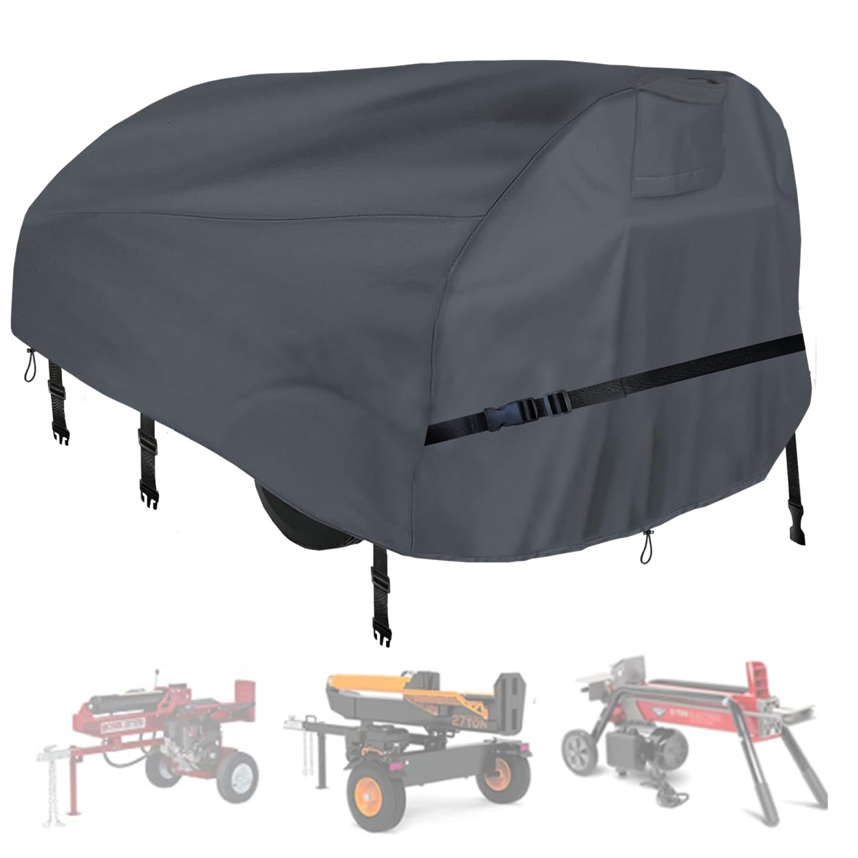 CHENGNAN front view of cover protecting log splitter, durable weatherproofing benefit