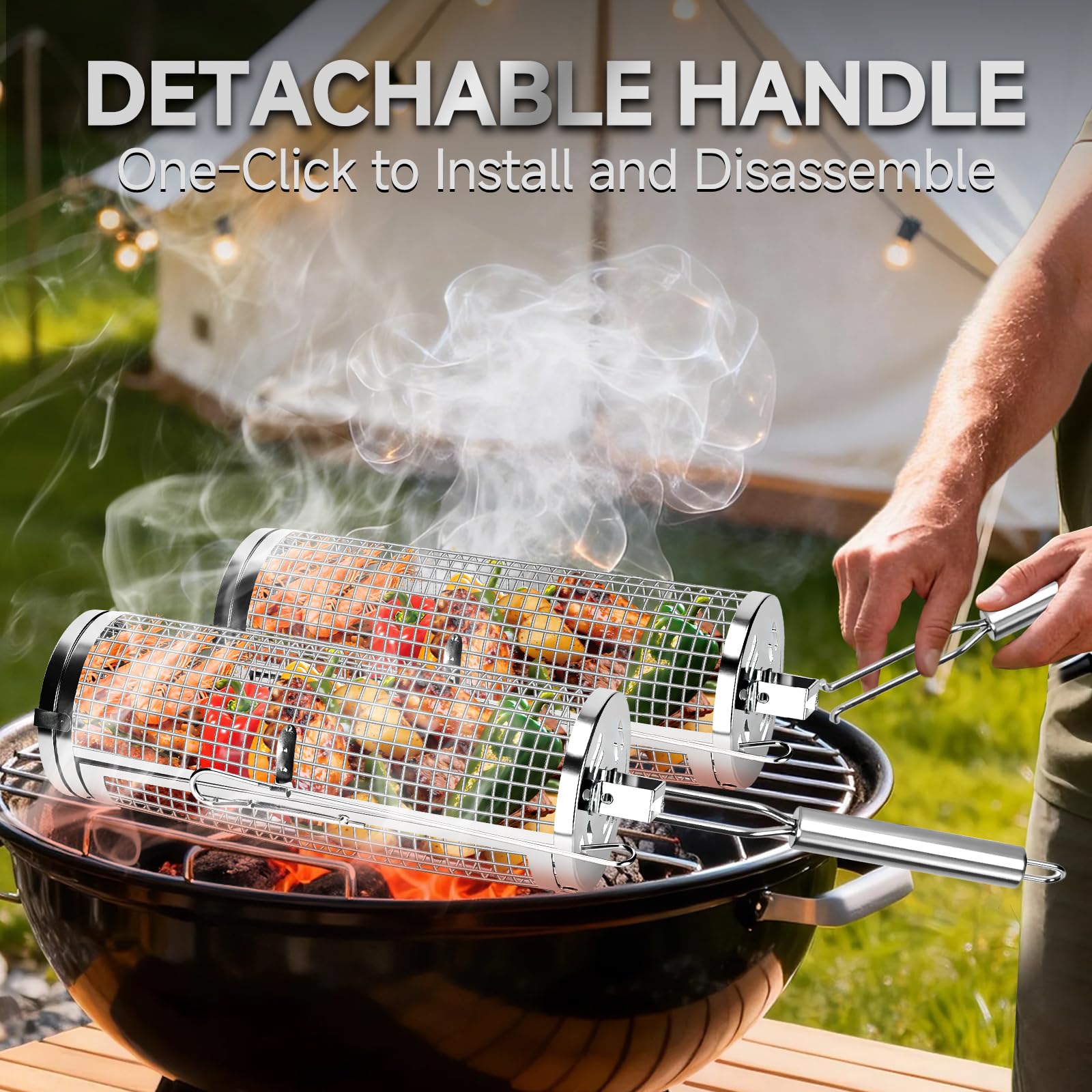 Chenovate reinforced lid locking clasp close-up keeping food secure while turning