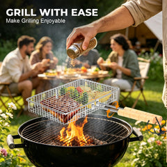 Chenovate removable beech wood handle provides cool grip and safe flipping benefit
