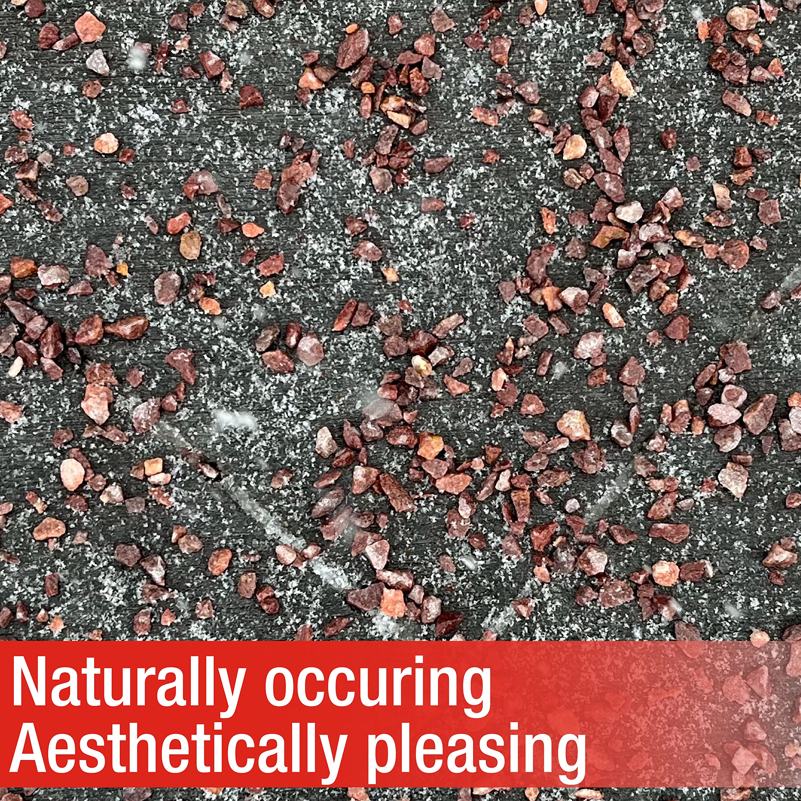 Cherry Stone bag label detail showing natural quartzite composition and safe usage