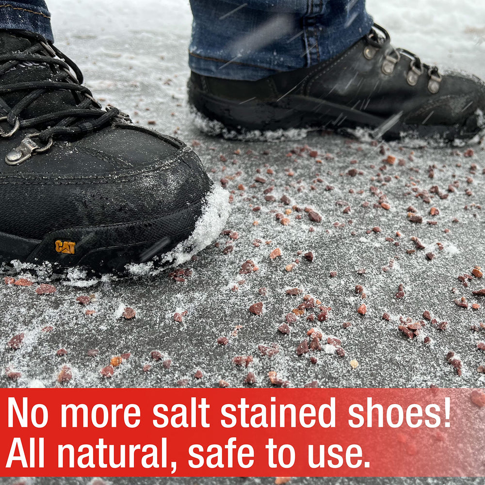 Cherry Stone applied to sidewalk steps showing improved foot traction and safety