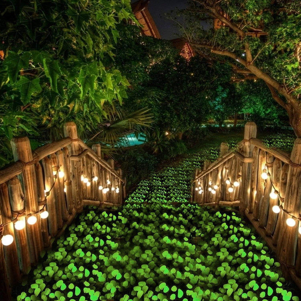 chic style aquarium decor with glow pebbles enhancing visual interest safely