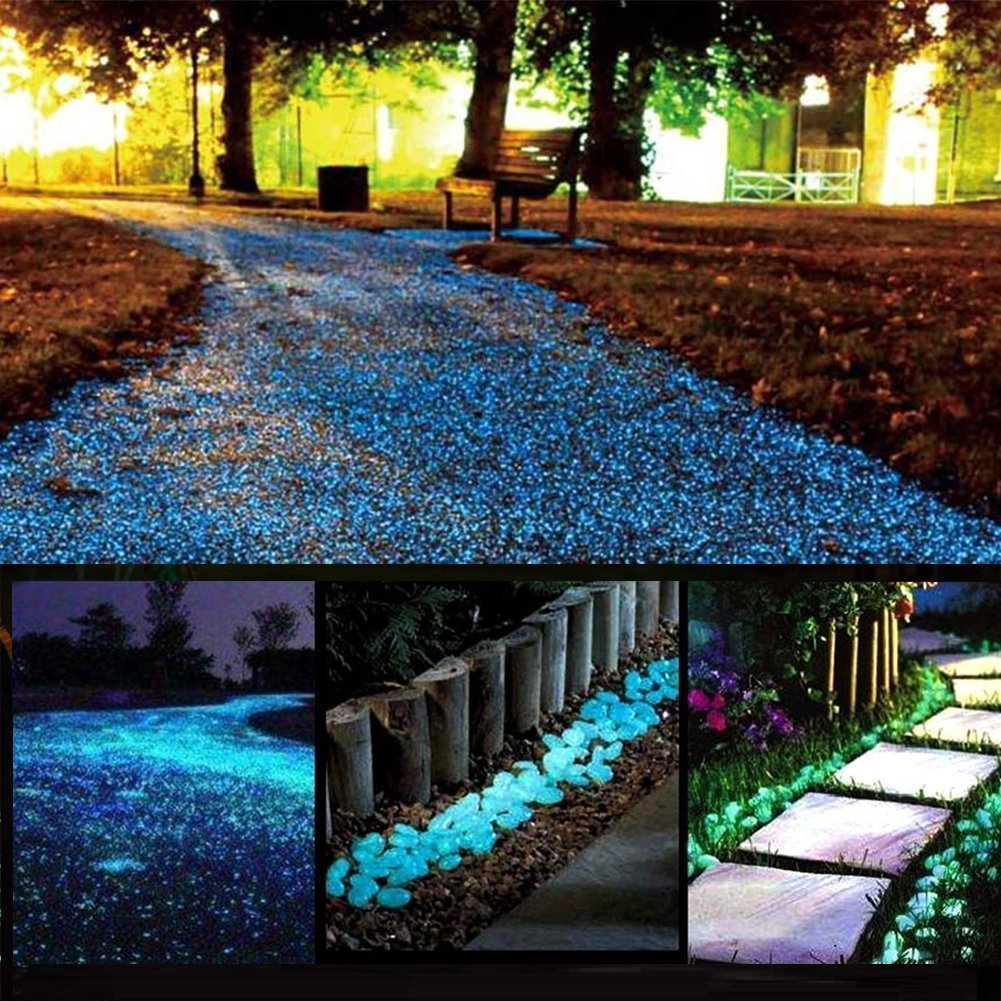 chic style pebbles in a pond creating reflective underwater glow benefit