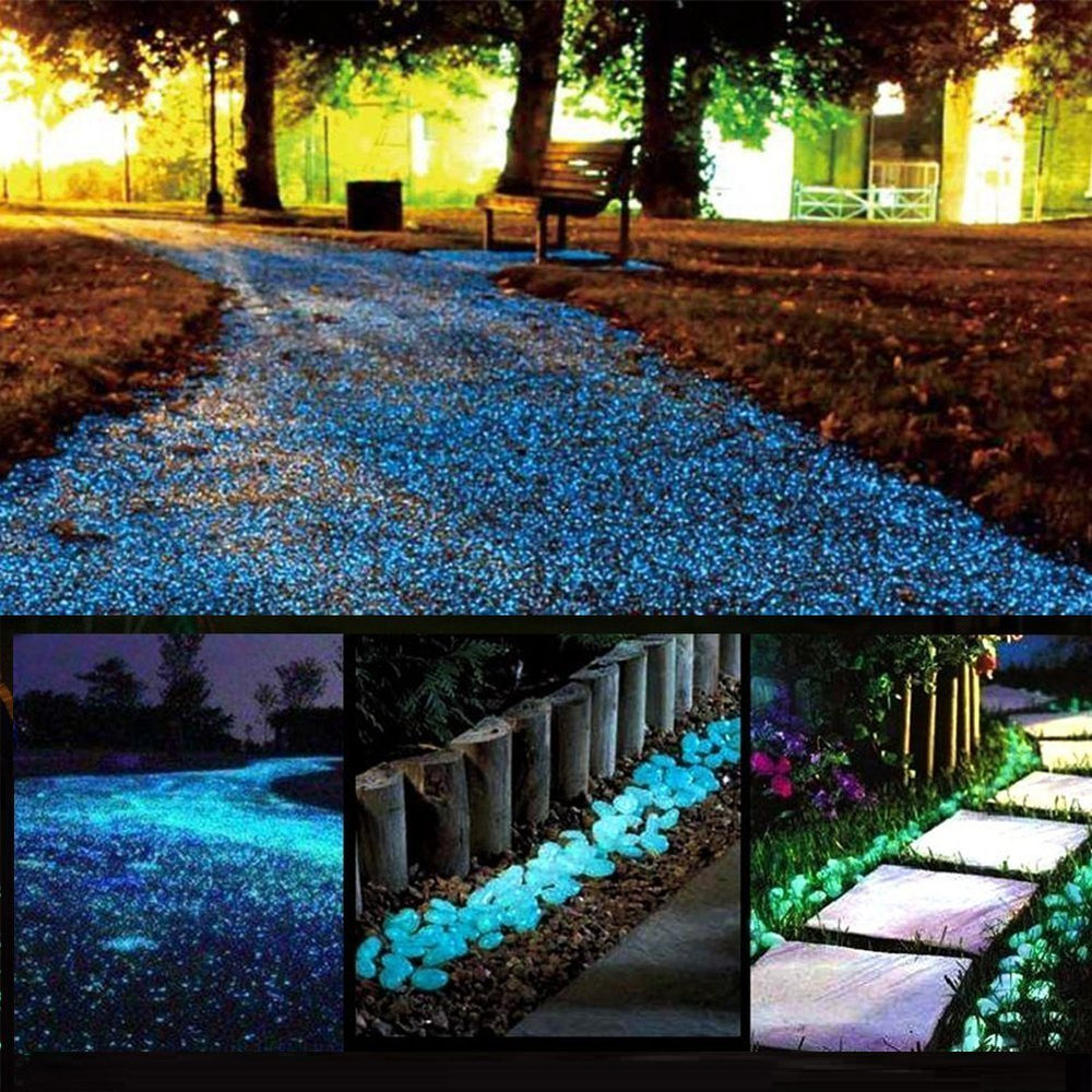 chic style pebbles in a pond creating reflective underwater glow benefit