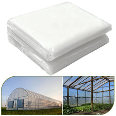 chicarry clear greenhouse film front view shows full sheet and size, durable protection