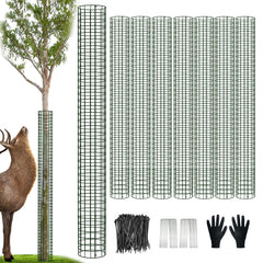 chicarry front packaging showing eight tree guards and accessories protecting new plantings