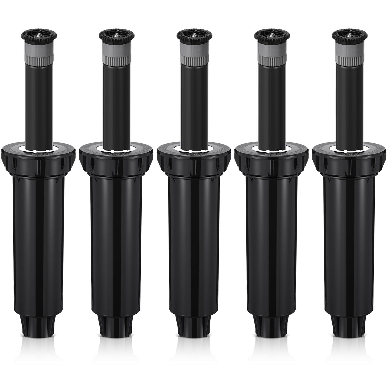 Chicmount front view of five packaged sprinkler heads showing contents and value