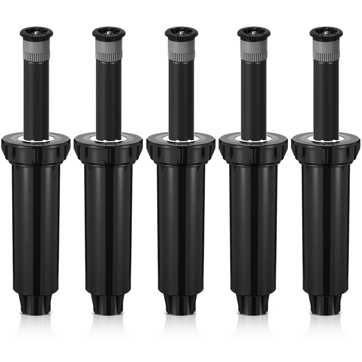 Chicmount front view of five packaged sprinkler heads showing contents and value