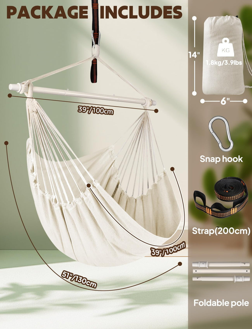 Chihee collapsed spreader bar and packed bag for easy storage and portability