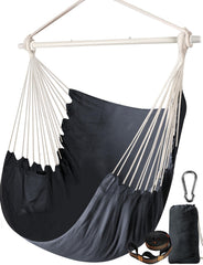 Chihee front view hammock chair showing comfy cotton-blend seat for relaxation