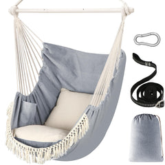 Chihee front view of hammock chair showing comfortable seating and style