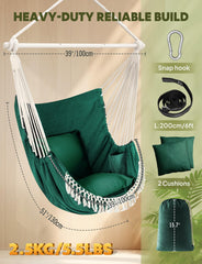 Chihee hammock chair fabric close-up showing reinforced seams and durable texture