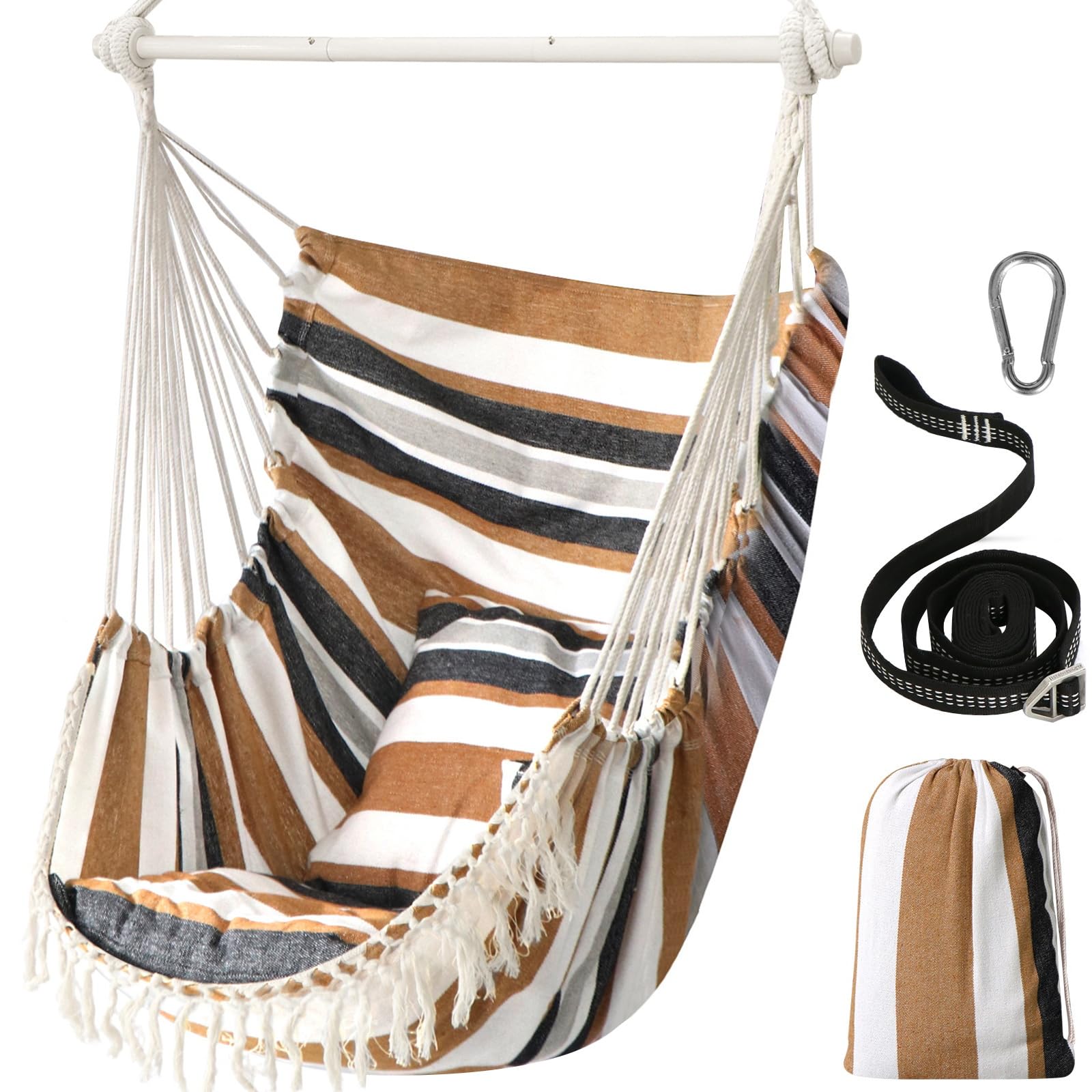 Chihee front view showing whole hammock chair and comfortable seating