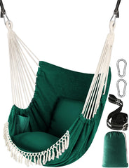Chihee hammock chair front view showing stable seat and stylish fabric for comfortable lounging