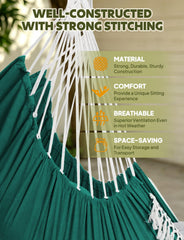 Chihee hammock chair two cushions arranged highlighting added comfort and support