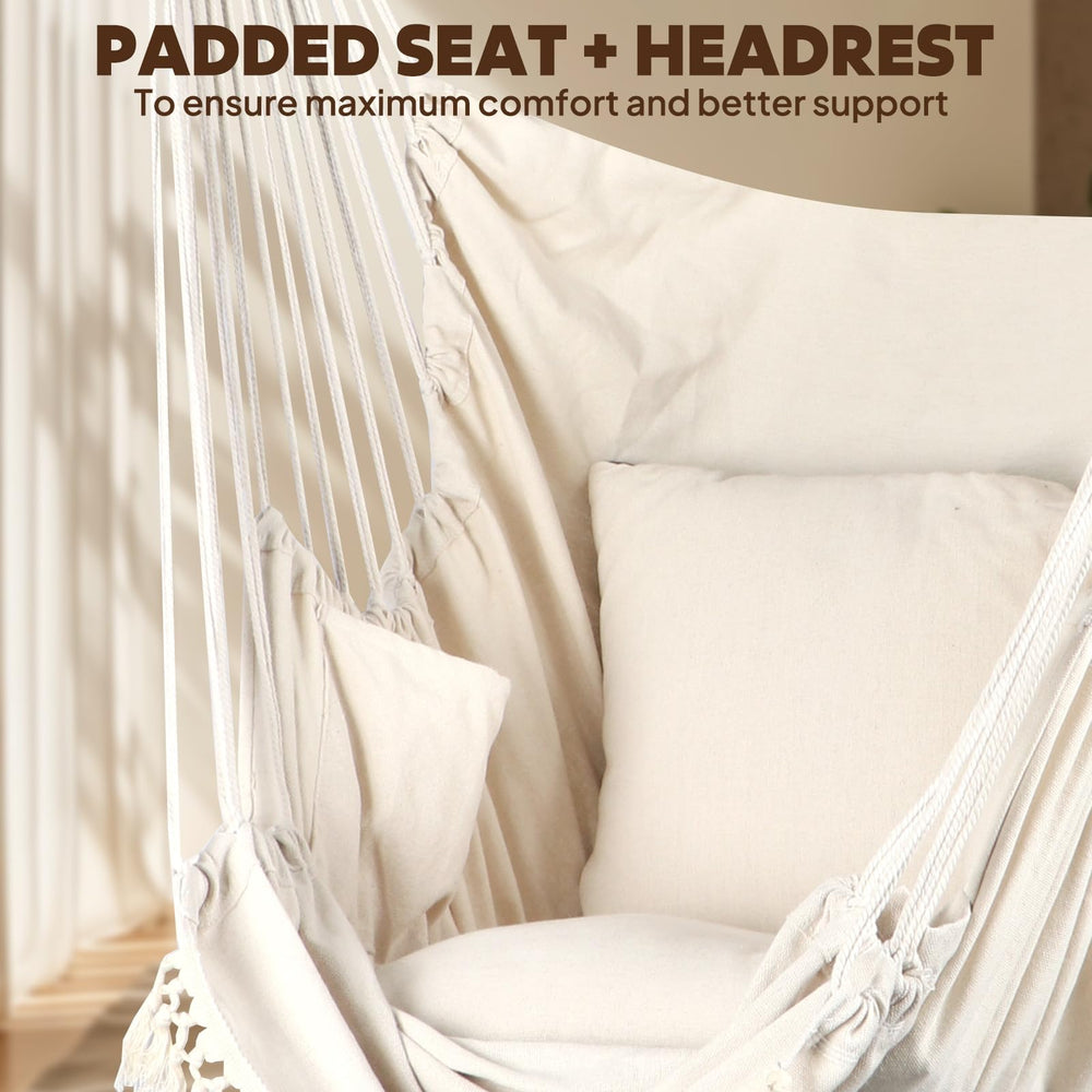 Chihee hammock chair hanging on porch offering comfortable outdoor relaxation