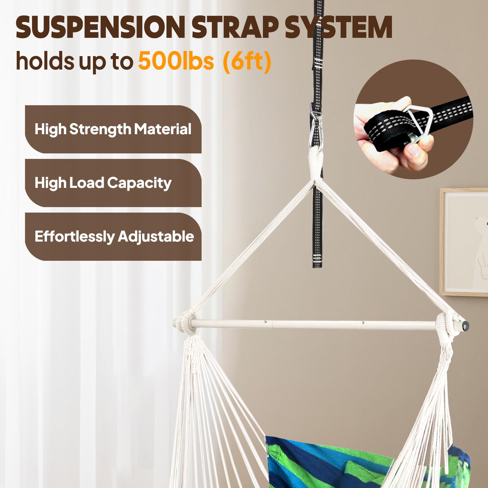 Chihee hammock footrest folded and extended showing adjustable comfort benefit