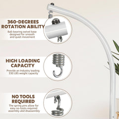 Chihee offset spring hook closeup preventing rubbing and protecting finish