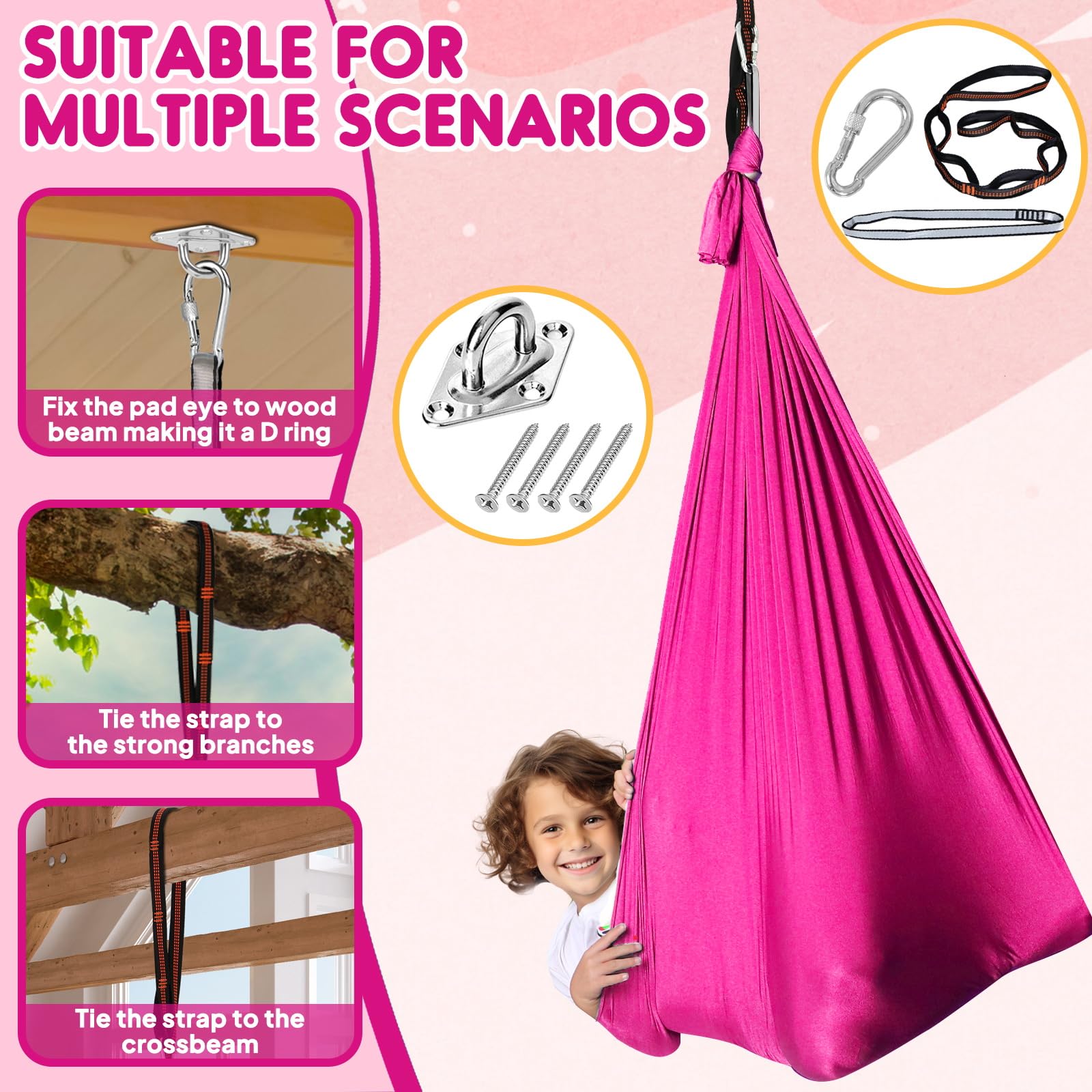 Chihee folded compact swing in storage bag showing easy stowage and wrinkle-resistant fabric