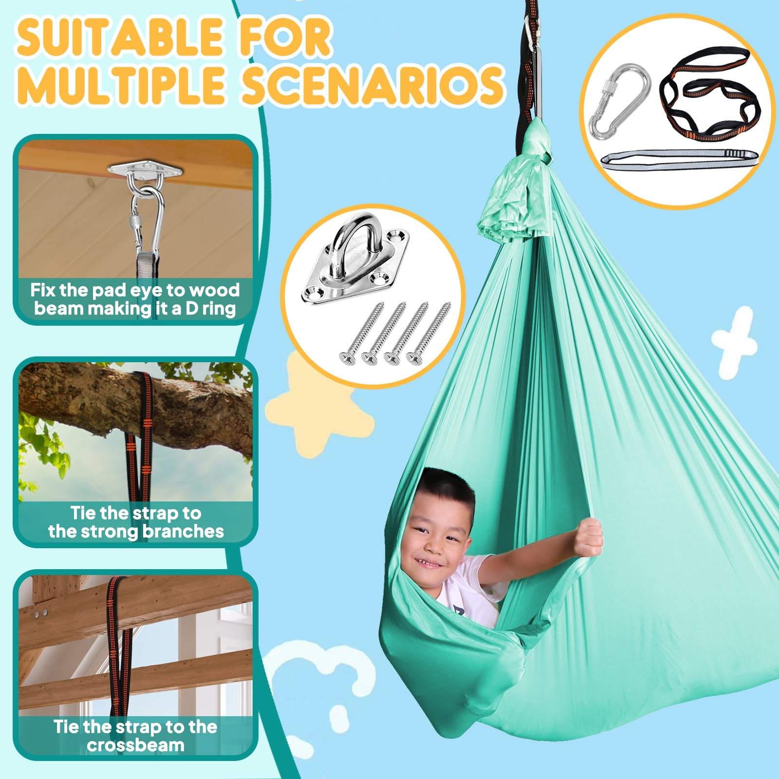 Chihee outdoor setup hung from a tree showing portable use and quick installation