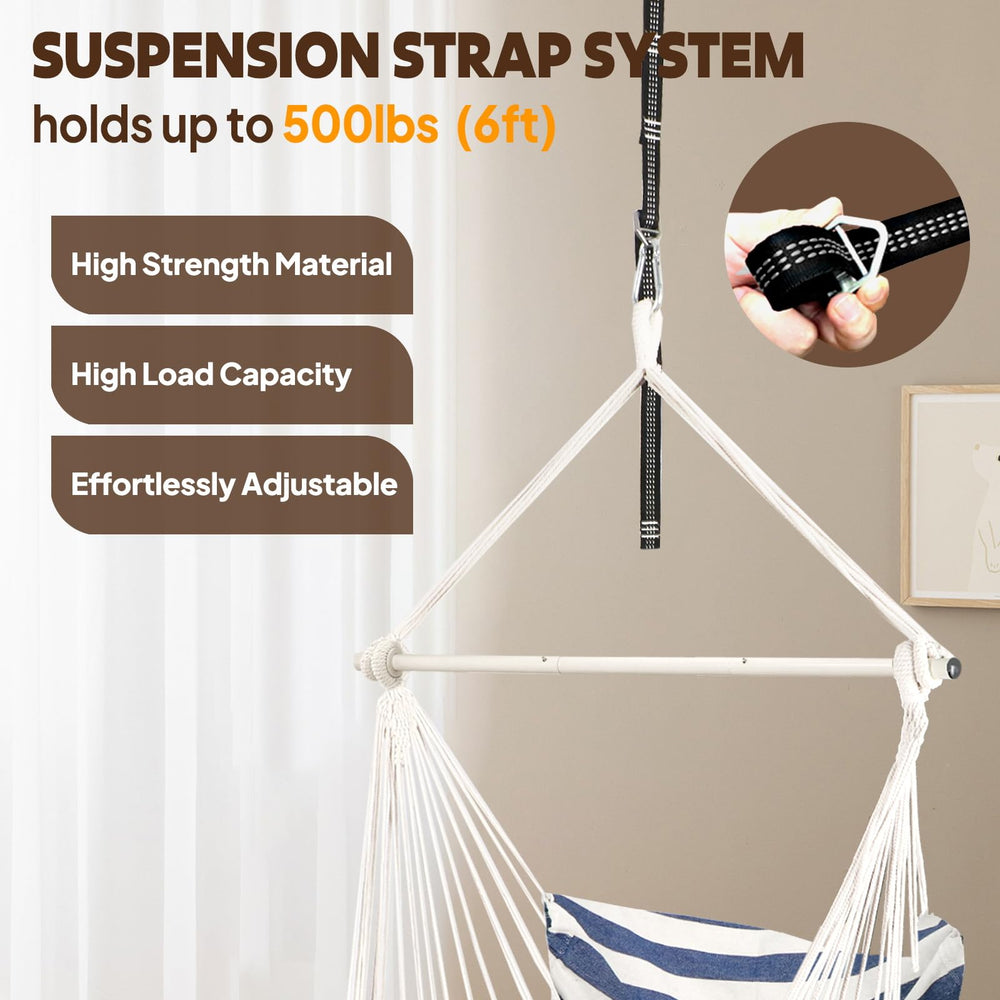 Chihee side pocket and suspension straps for handy storage and convenience
