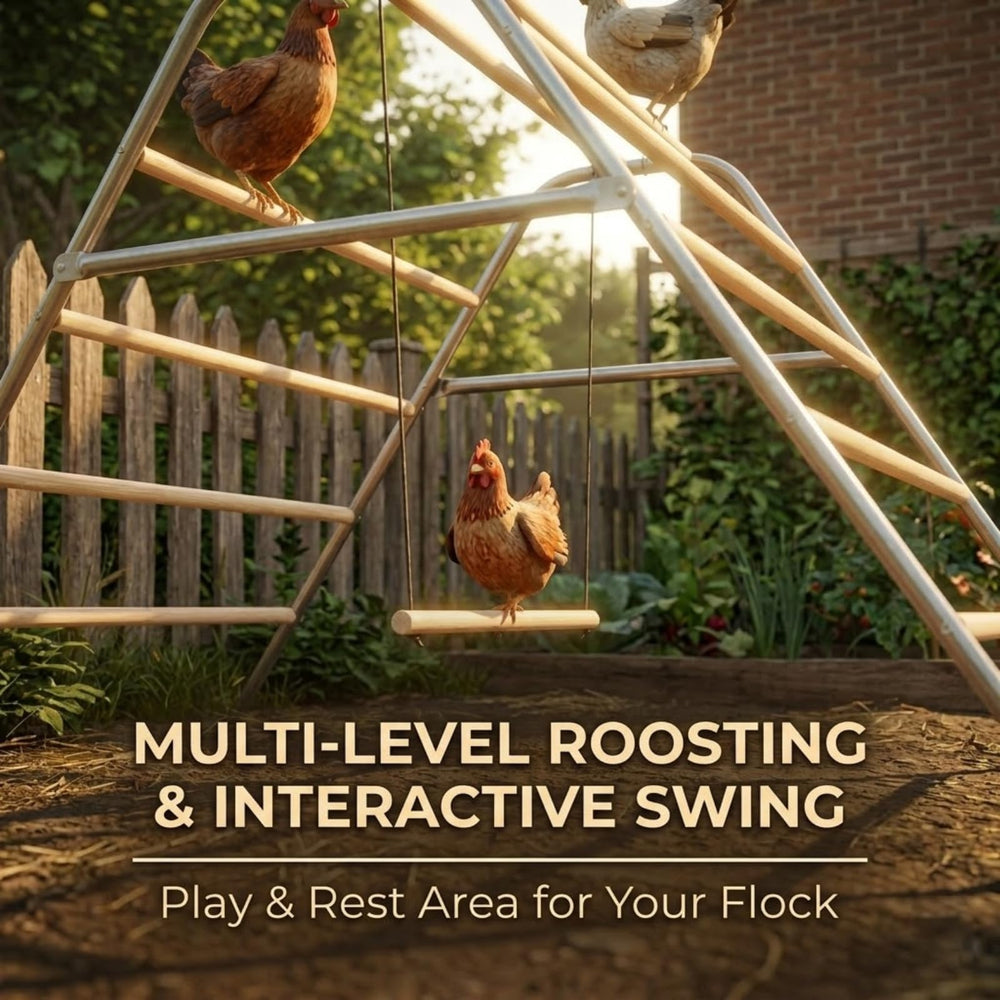 CHIKENCOOP anti-slip base support detail for stable, wobble-free roosting