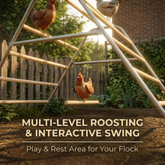 CHIKENCOOP anti-slip base support detail for stable, wobble-free roosting