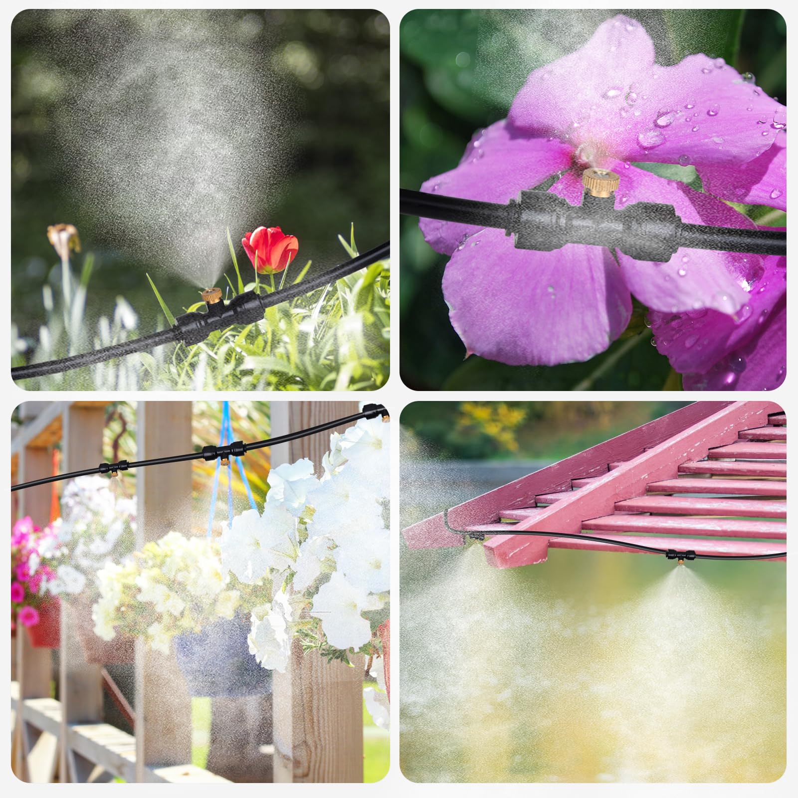 Chindelo mist system in greenhouse increasing humidity for plants