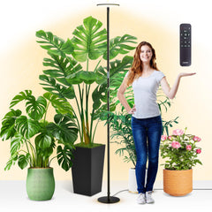 chiphy front view tall grow light showing sleek profile and plant-friendly lighting