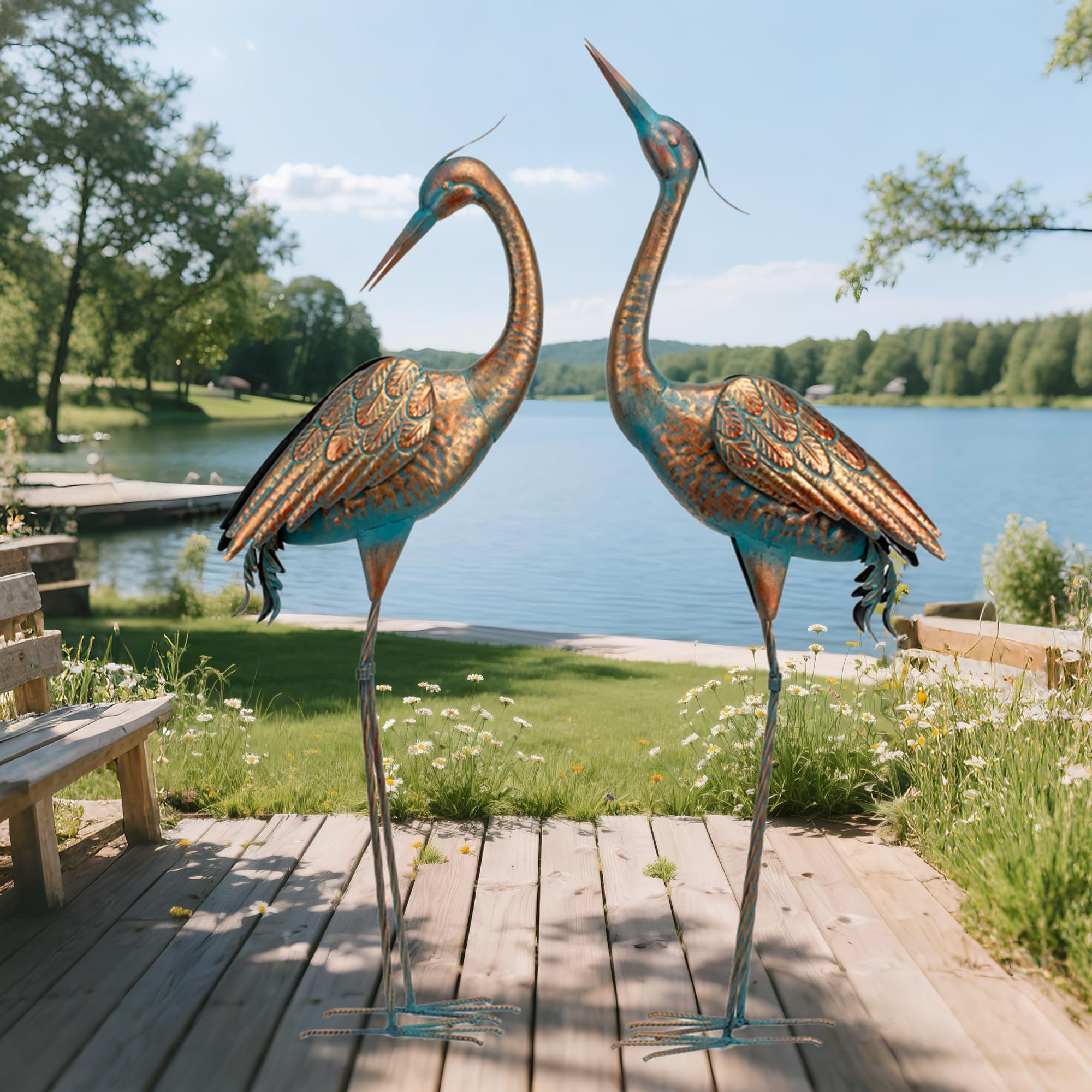 chisheen front view of pair showing elegant silhouettes and durable finish