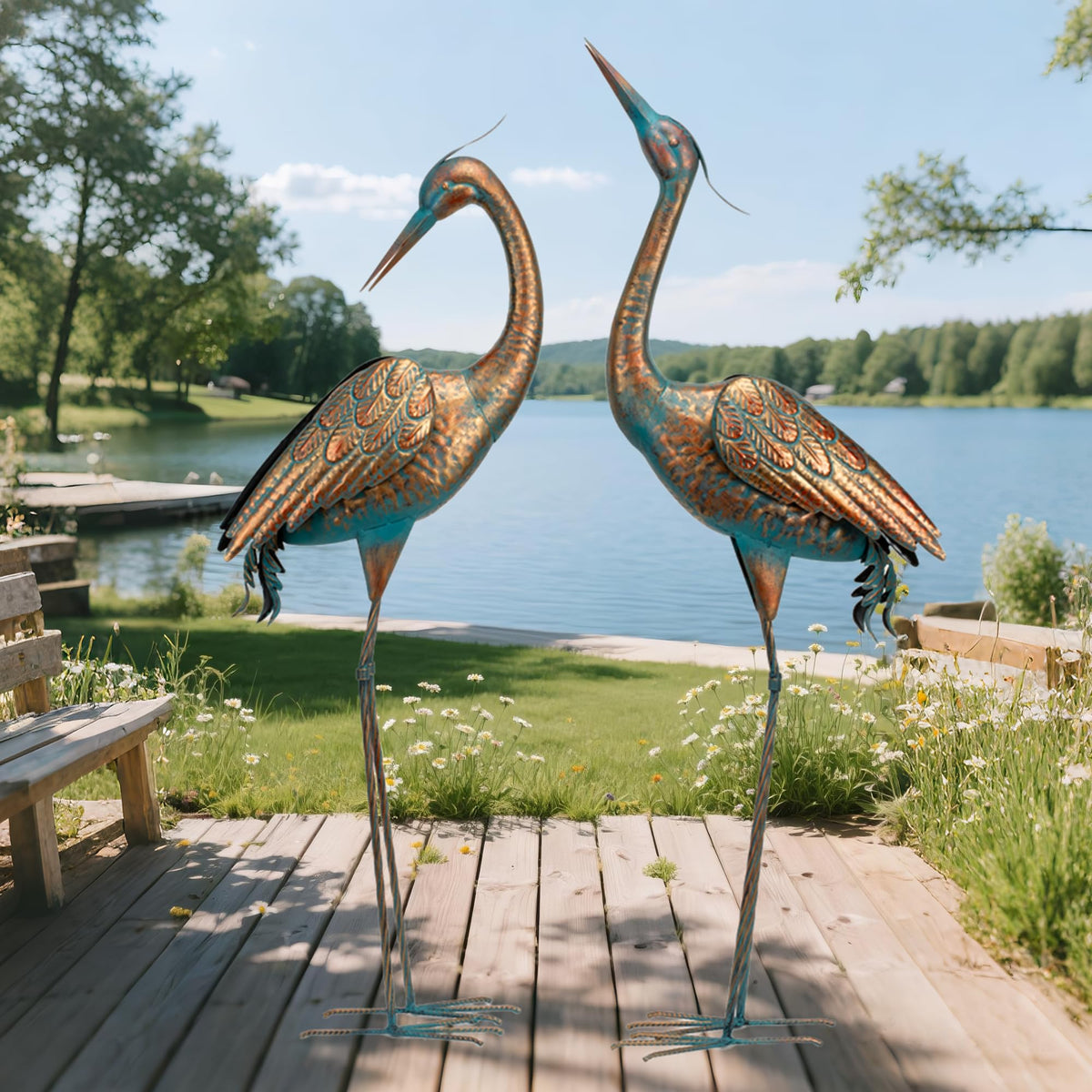 chisheen front view of pair showing elegant silhouettes and durable finish