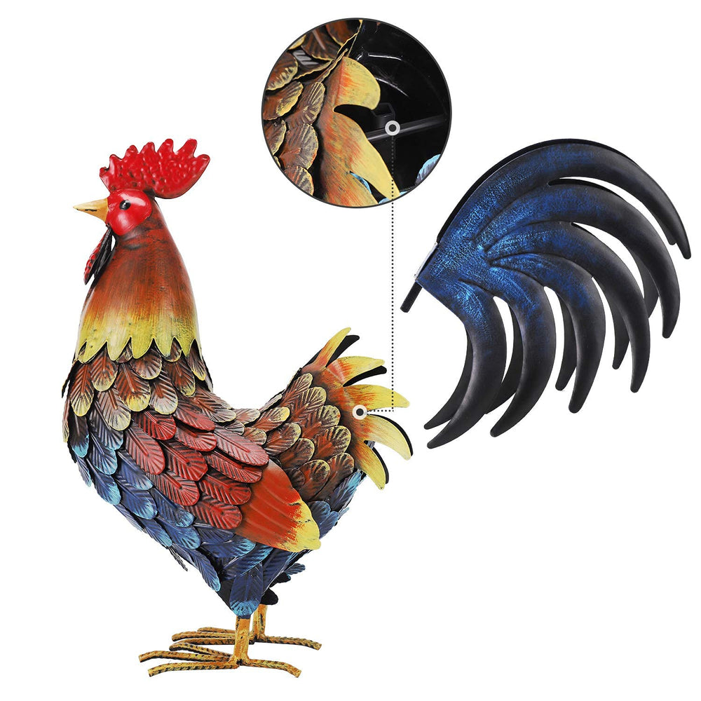 chisheen rooster on porch entry creating welcoming outdoor decor