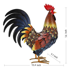 chisheen rooster side profile highlighting lifelike proportions and pose