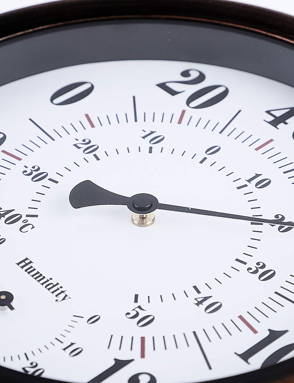 CHIVENIDO close-up of white dial and black pointer emphasizing readable numerals and precise display