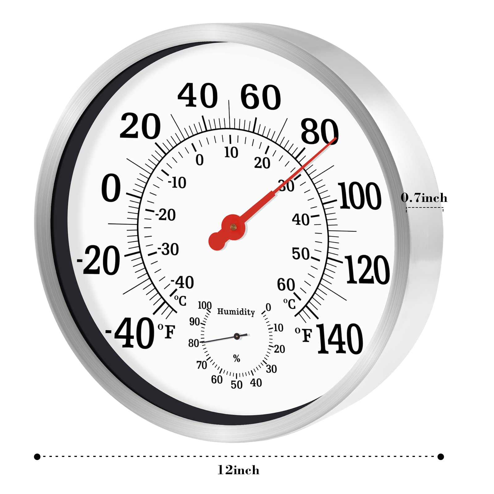 CHIVENIDO close-up of bold numerals and red pointer for fast long-distance visibility