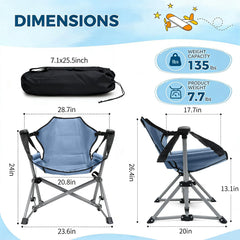 Chloraeon folded chair in carry bag for easy transport benefit