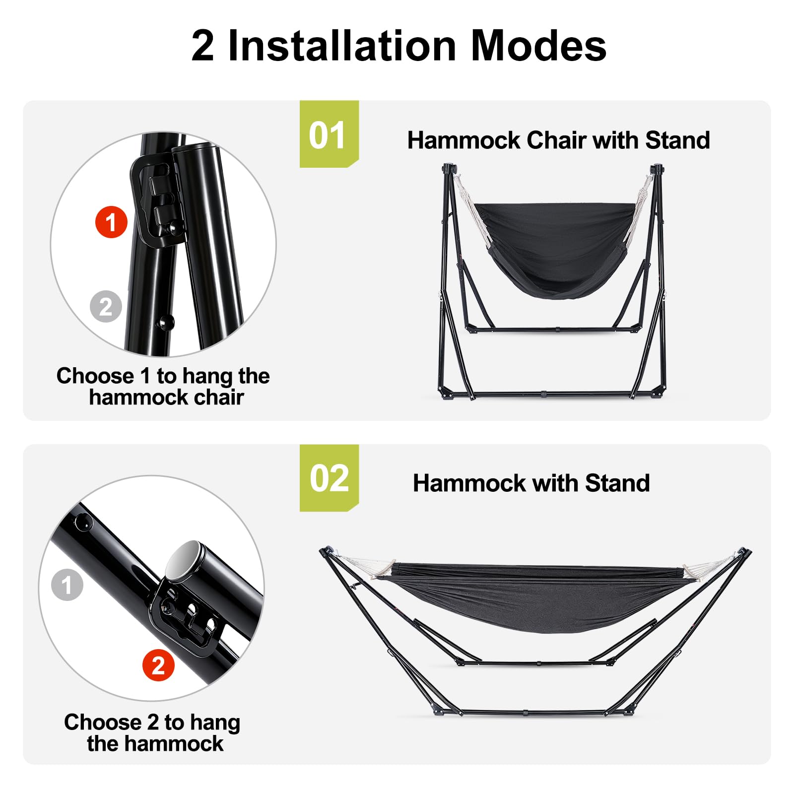 Chloraeon hammock chair in a dorm room offering space-saving relaxation