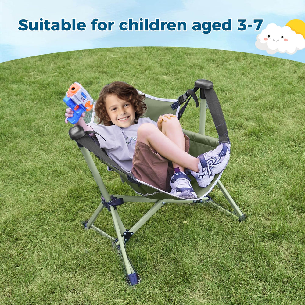 Chloraeon lifestyle image at campsite showing portable outdoor comfort