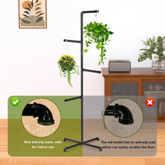 Chloraeon stand in living room with plants showing space-saving vertical display