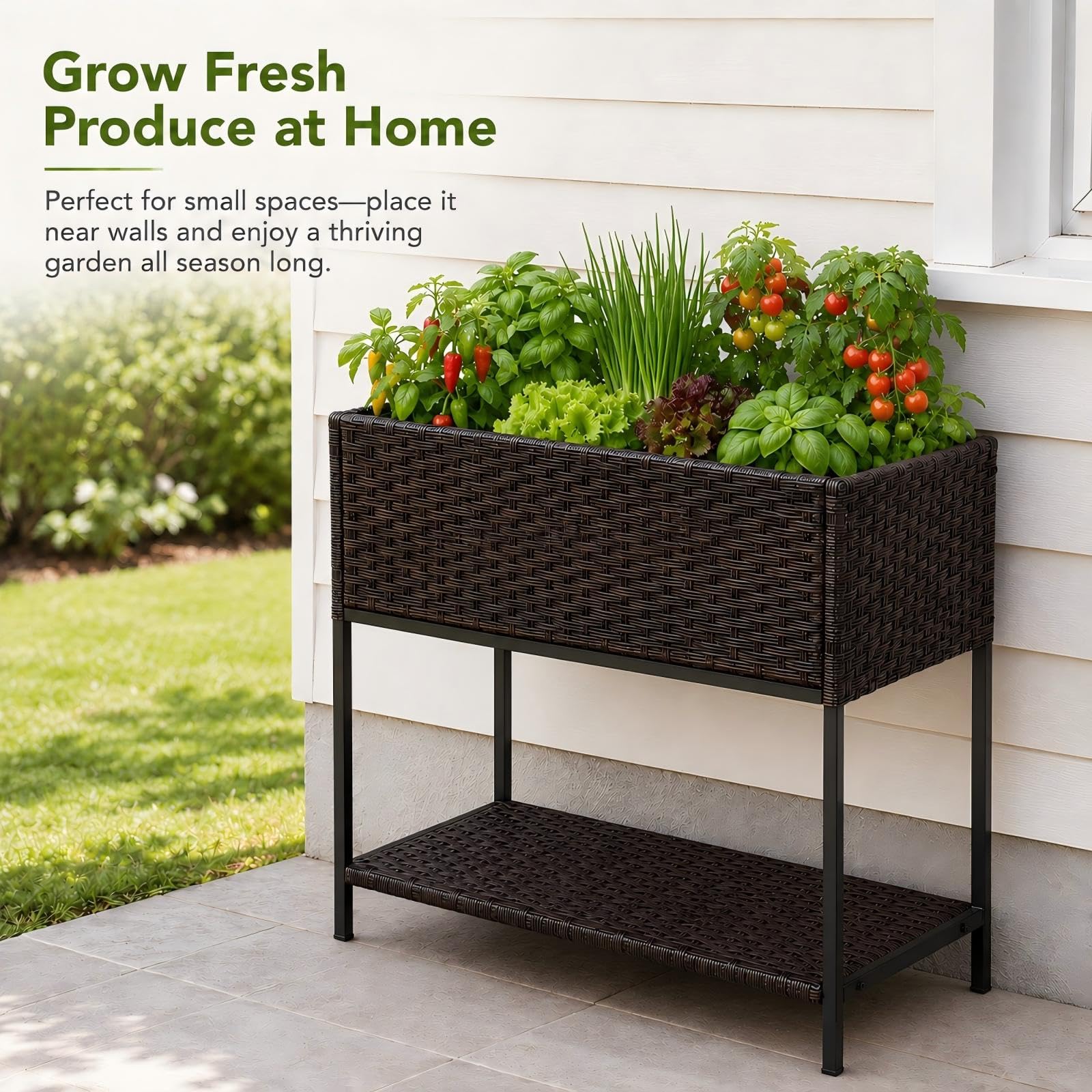 Chonsun side profile showing height scale for ergonomic gardening comfort