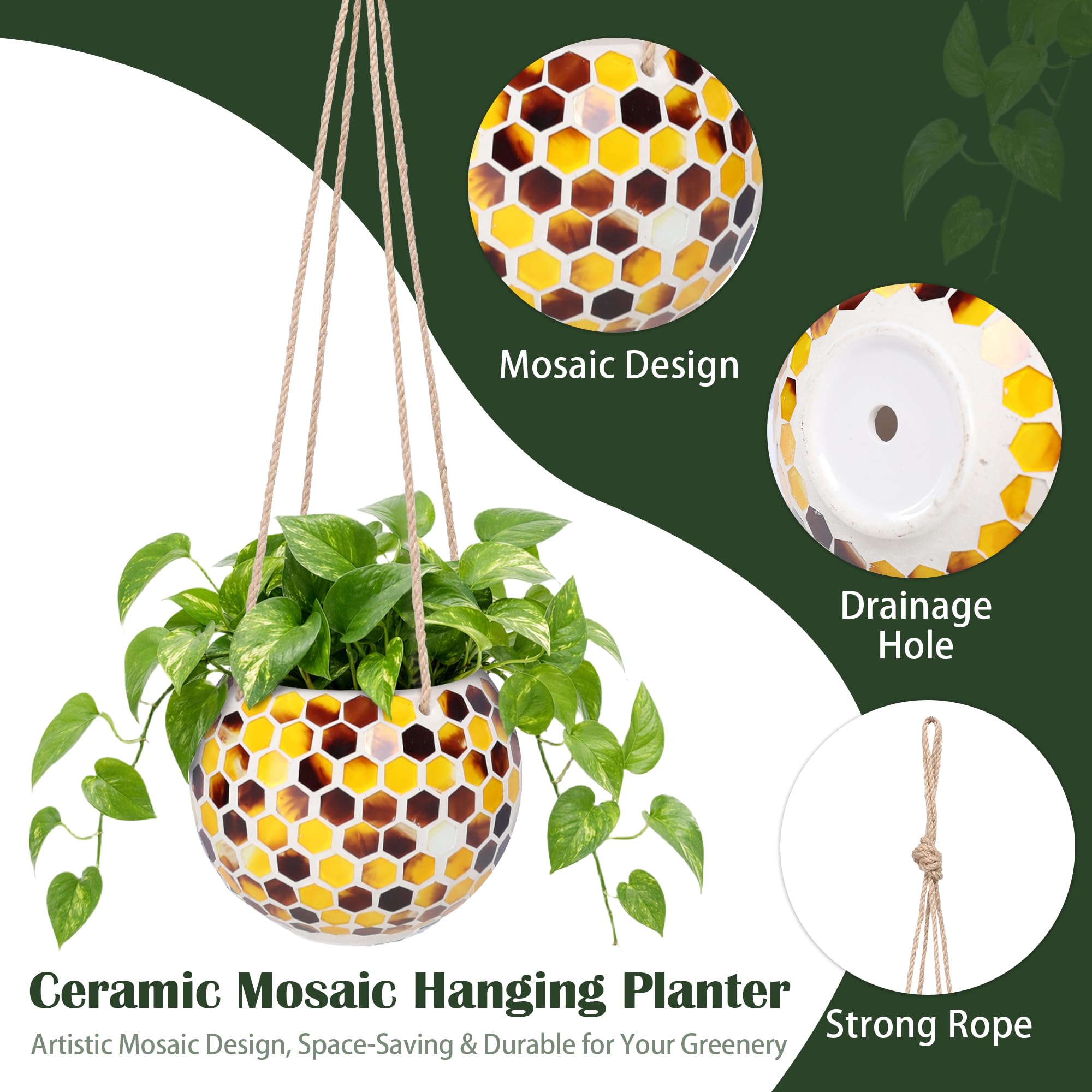 Chonsun side view with sturdy chain showing secure hanging hardware