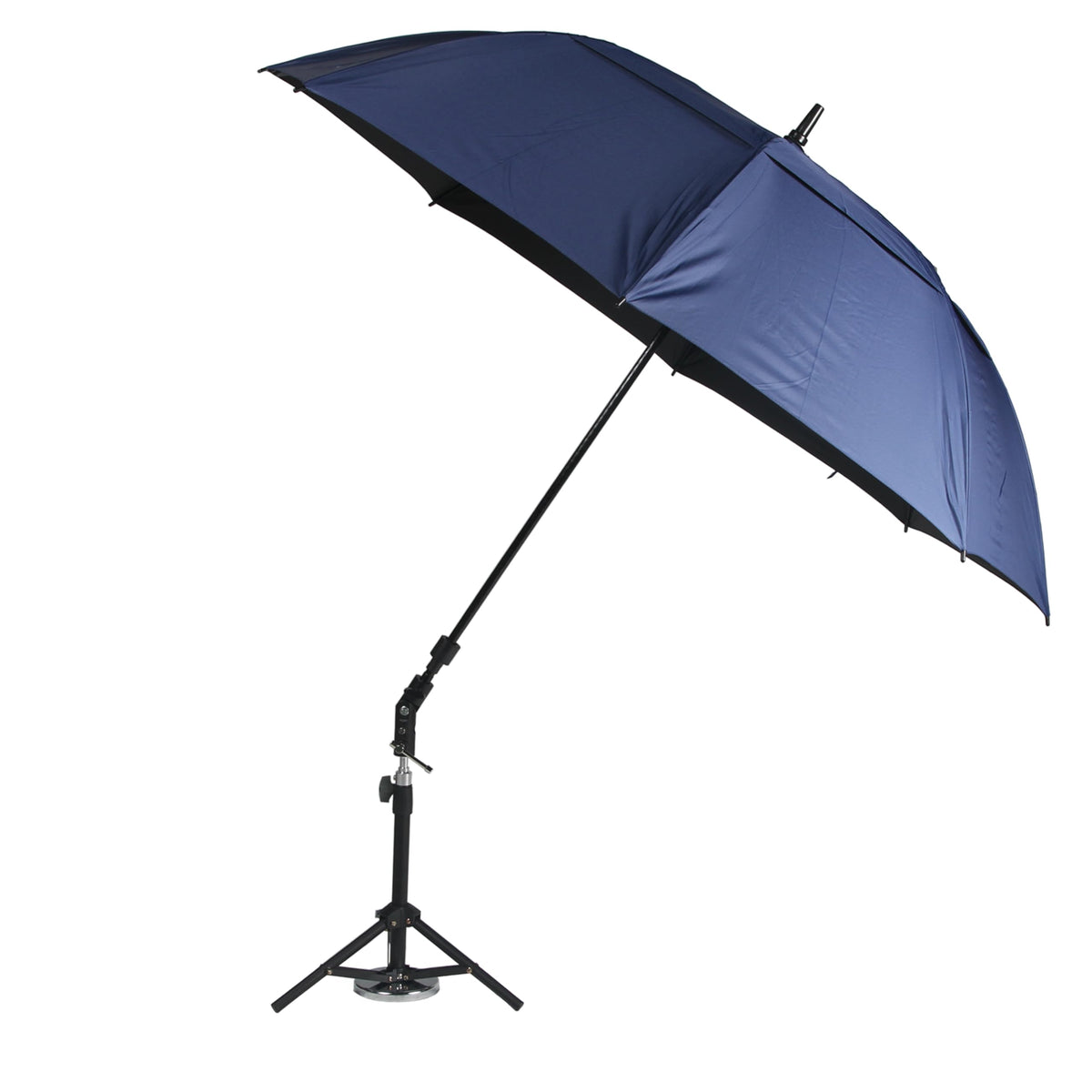 CHOOSEU umbrella front view showing 60 inch blue canopy for sun protection
