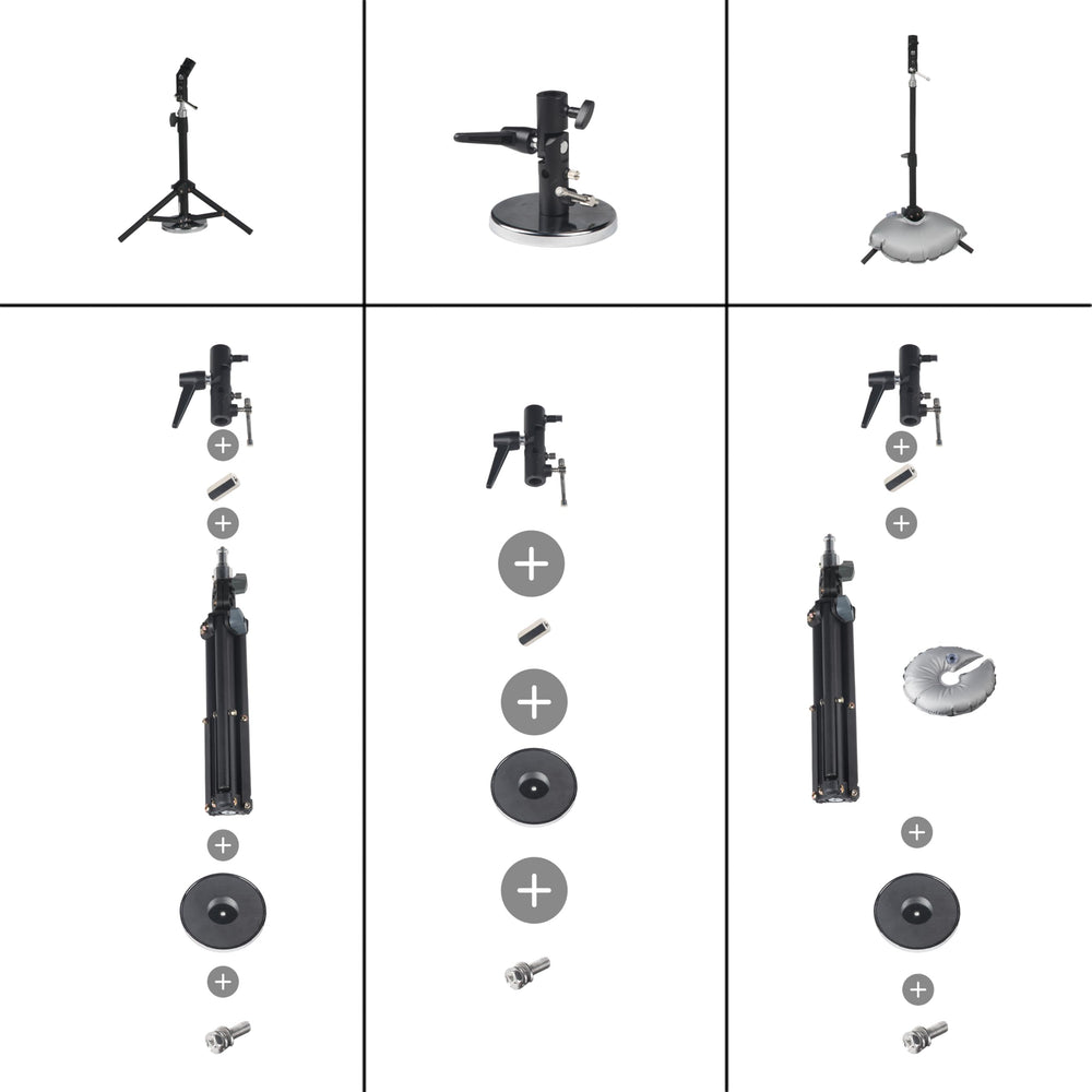 CHOOSEU tripod and counterweight in use providing enhanced job-site stability