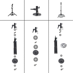 CHOOSEU tripod and counterweight in use providing enhanced job-site stability