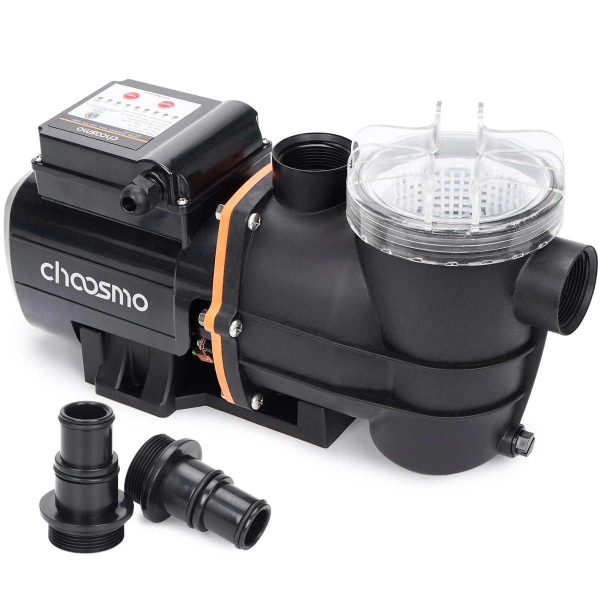 choosmo front view pump showing compact housing and easy placement benefit
