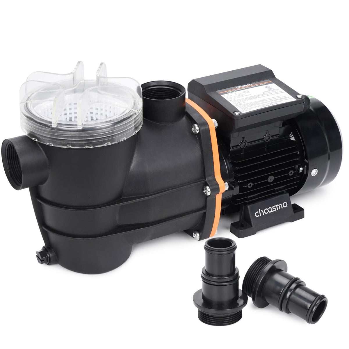choosmo front view pump showing compact housing and high-flow design benefits