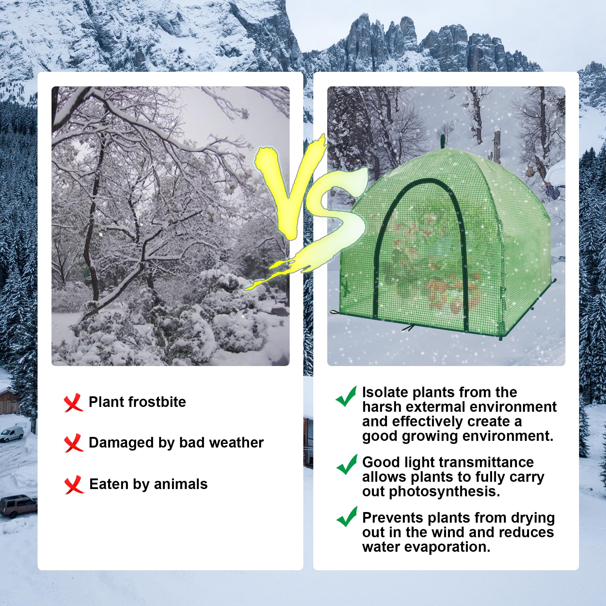 CHPPEY compact bundled cover tied for storage to save space between seasons
