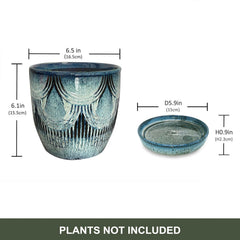 Chralji GIFTWARE visible drainage hole detail preventing overwatering and root rot