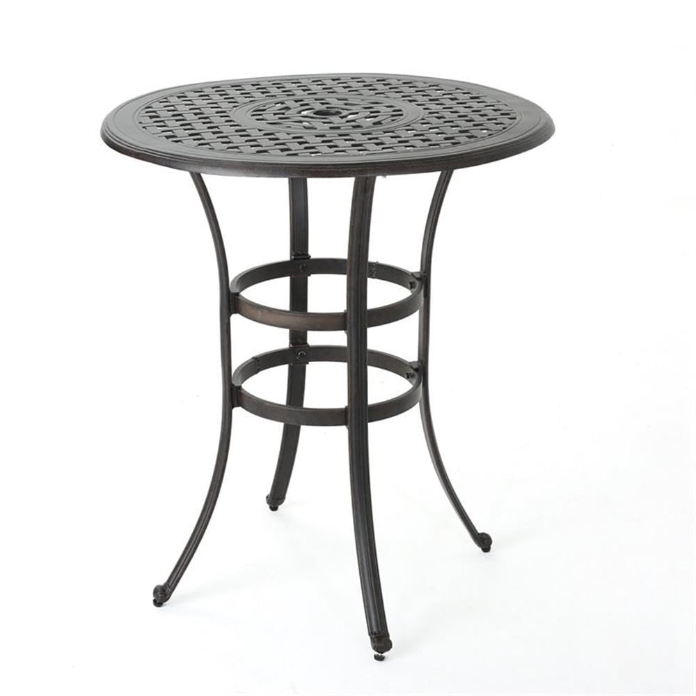 Christopher Knight Home side profile and pedestal showing stable base and balanced design